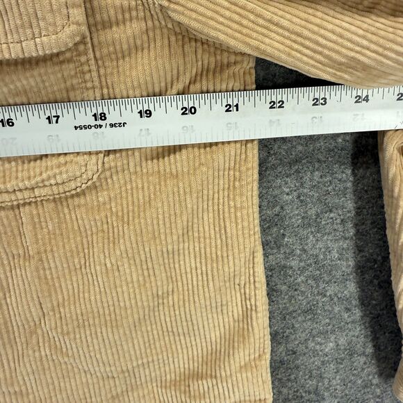 New American Eagle Shirt Women S Small Beige Button Up Collared Long Sleeve - Picture 6 of 8